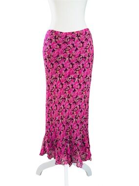 Jane Seymour Signature 100% Silk Slip Floral Skirt - Size 8